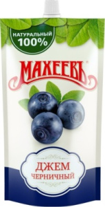 Джем Махеев 300 гр Черника дой-пак 1/16