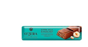 Шок батончик Яшкино OZERA 45гр Молочный Extra milk&Hazelnut  РРХ542 1/30