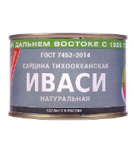 Сардина Иваси Примрыбснаб т/о натуральная 250г ж/б 1/48