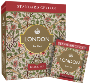 Чай Лондон (London Tea Club) 100пак Стандарт Цейлон сашет 1/8