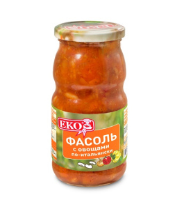 Фасоль ЕКО с овощами по-итальянски 510 г ст/б