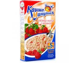 Хлопья овс Минутка 185гр малина (5 пак) 1/16