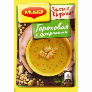 Магги Горячая кружка горох с сухар 1/30