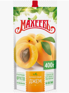 Джем Махеев 400 гр Абрикос дой-пак 1/14