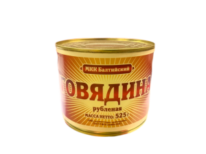 Говядина туш МКК рубленная 525 гр ж/б 1/24