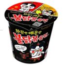 Лапша Ю.Корея Самянг стакан КАП острая курица (ЧЕРНАЯ) 70 гр 1/30