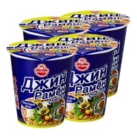 Лапша Ю.Корея Джин Рамен стакан не острая СИНЯЯ 65 гр 1/15