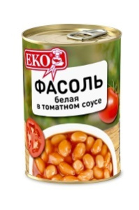 Фасоль ЕКО белая в томатном соусе  400 г