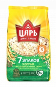 Хлопья овс Царь из 7-ми злаков 0,4 кг 1/20