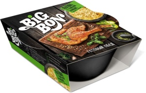 Лапша Биг Бон т/ч готовый обед MAX Туш.курица гриб и овощи 110 гр 1/16