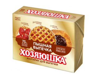 Маргарин ХОЗЯЮШКА 200гр ФОЛЬГА для выпечки 1/20