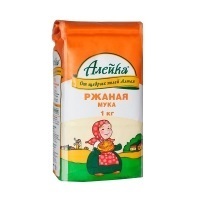 Мука фас в/с 1кг Алейка Ржаная обдирная 1/8