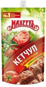 Кетчуп Махеев 300гр шашлычный дойпак 1/16