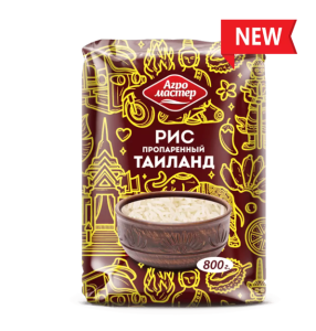 Крупа Агро Мастер рис ТАЙЛАНД пропаренный 800гр 1/10
