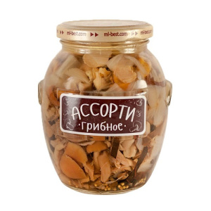 Грибы Медведь Любимый Ассорти ст/б 580 мл 1/12