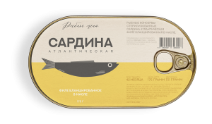 Сардина РЫБНОЕ МЕНЮ в масле ключ 175гр 1/24