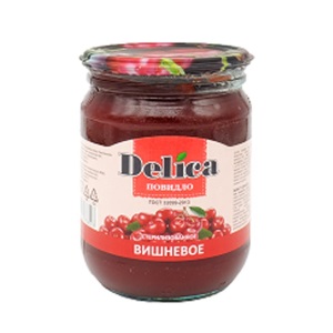 Повидло Делика 600 гр Вишня ст/б 1/8