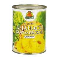 Компот Медведь Любимый Ананас Кружочки 580 мл ж/б 1/24