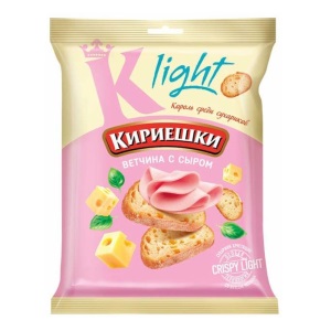 Сухарики Кириешки Лайт ВЕТЧИНА СЫР 33 гр БС504 1/50