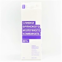 Сливки БМК  20% 1 л 1/6
