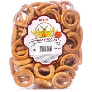 Сушка фас Ветли Простая 300гр 1/8