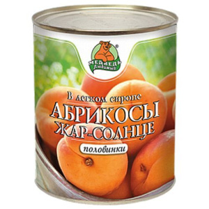 Компот Медведь Любимый Абрикос 850 мл ж/б 1/12