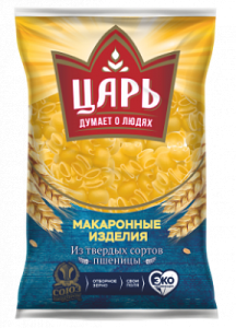 Рожки фас Царь Улитка 400гр гр А в/с 1/15