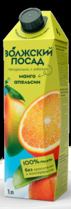 Сок Волжский Посад 1л Апельсин-Манго 1/12