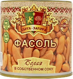 Фасоль Сыта-Загора белая в т/с 425гр ж/б 1/24