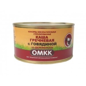 Каша ОМКК гречневая с говядиной 325 гр БЕЛАРУСЬ