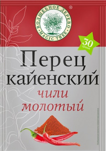 Волшебное Дерево Перец кайенский чили молотый  30гр 1/20 №187
