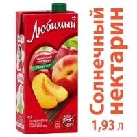 Сок Любимый  1,93 л Яблоко-персик-нектарин 1/6