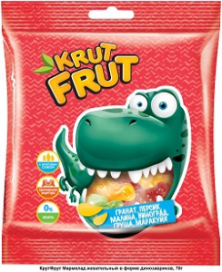 Мармелад фас КрутФрут Динозаврики ассорти жеват. 70гр ВМ545 1/50