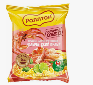 Лапша Роллтон м/у Камчатский краб 60 гр  1/42