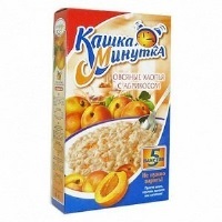 Хлопья овс Минутка 185гр абрикос (5 пак) 1/16