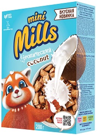 С/З Мини Миллс 200гр Подушечки с Кокосовой начинкой 1/12