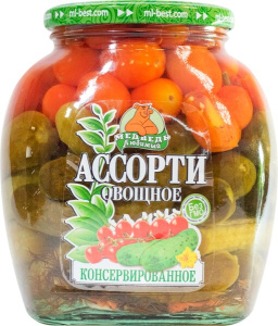 Овощи ассорти Медведь Любимый 720 мл 1/12