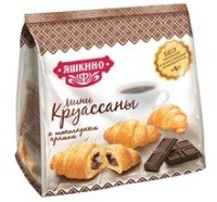 Круассаны  МИНИ Яшкино 180гр ШОКОЛАД.КРЕМ ЯК102 1/8