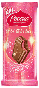 Шок Россия 204гр Gold Selection вкус ШАМПАНСКОЕ РОЗЕ  формат XXL 1/10