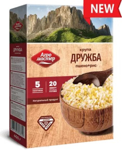 Крупа Агро Мастер 5*80г Дружба рис+пшено ВАР.ПАК. 1/6