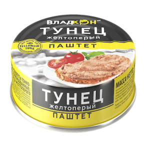 Паштет Владкон Тунец 100 гр ж/б 1/20