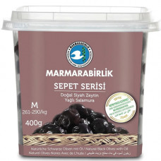Оливки черные Мармарабирлик Сепет (Marmarabirlik SEPET) с/к ВЯЛЕНЫЕ 410 гр 1/12 калиб M