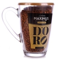 Кофе ДР Максимус стеклянная кружка 70гр DORO