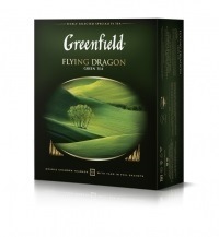 Чай Гринфилд 100пак ФЛАИНГ ДРАГОН зелен 1/9