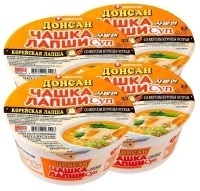 Лапша Донсан т/ч Курица острая (оранжевая) 86 гр  1/12