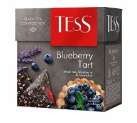 Чай ТЕСС черн 20пак Блюберри Тарт пирамидки 1/12