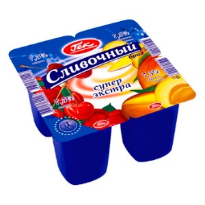 Йогурт Гек 7,5 % ВИШНЯ-АБРИКОС-МАНГО 1/24