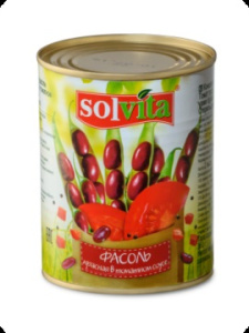 Фасоль Солвита красная в т/с 360гр ж/б 1/12