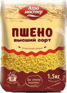 Крупа Агро Мастер Пшено1500гр 1/8