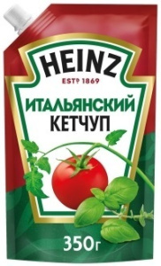 Кетчуп Хайнц 350гр итальянский дойпак 1/16